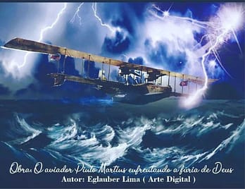 Pintura Euclides Pinto Martins: O Pioneiro da Aviação Brasileira